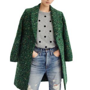 J. Crew Daphne Green Wool Coat In Italian Tweed 2